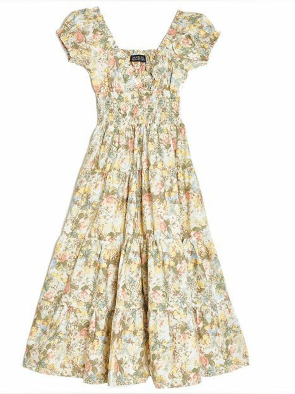 Danielle Bernstein Floral Poplin Midi Dress